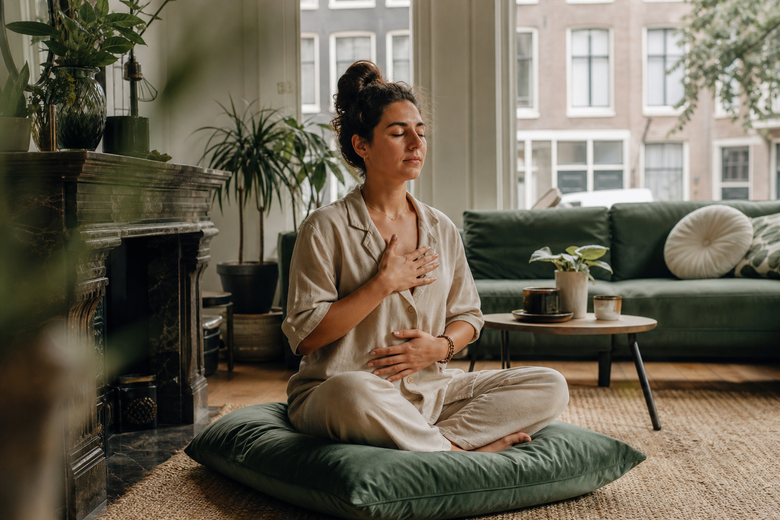 Mindful breathing routine from Vitaluherb